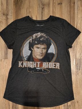 Knight Rider Graphic Tee - Charcoal Gray